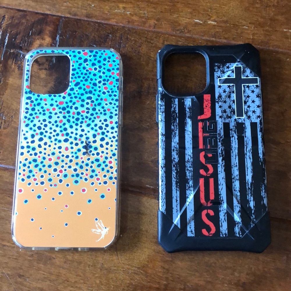 iPhone 12 12 Pro Case Lot of 2 Phone Cases UAG Jesus & Dragonfly